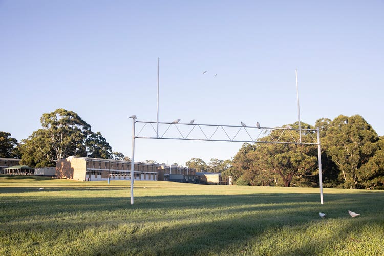 Sylvania High School has ample outdoor space including a a full size playing field oval